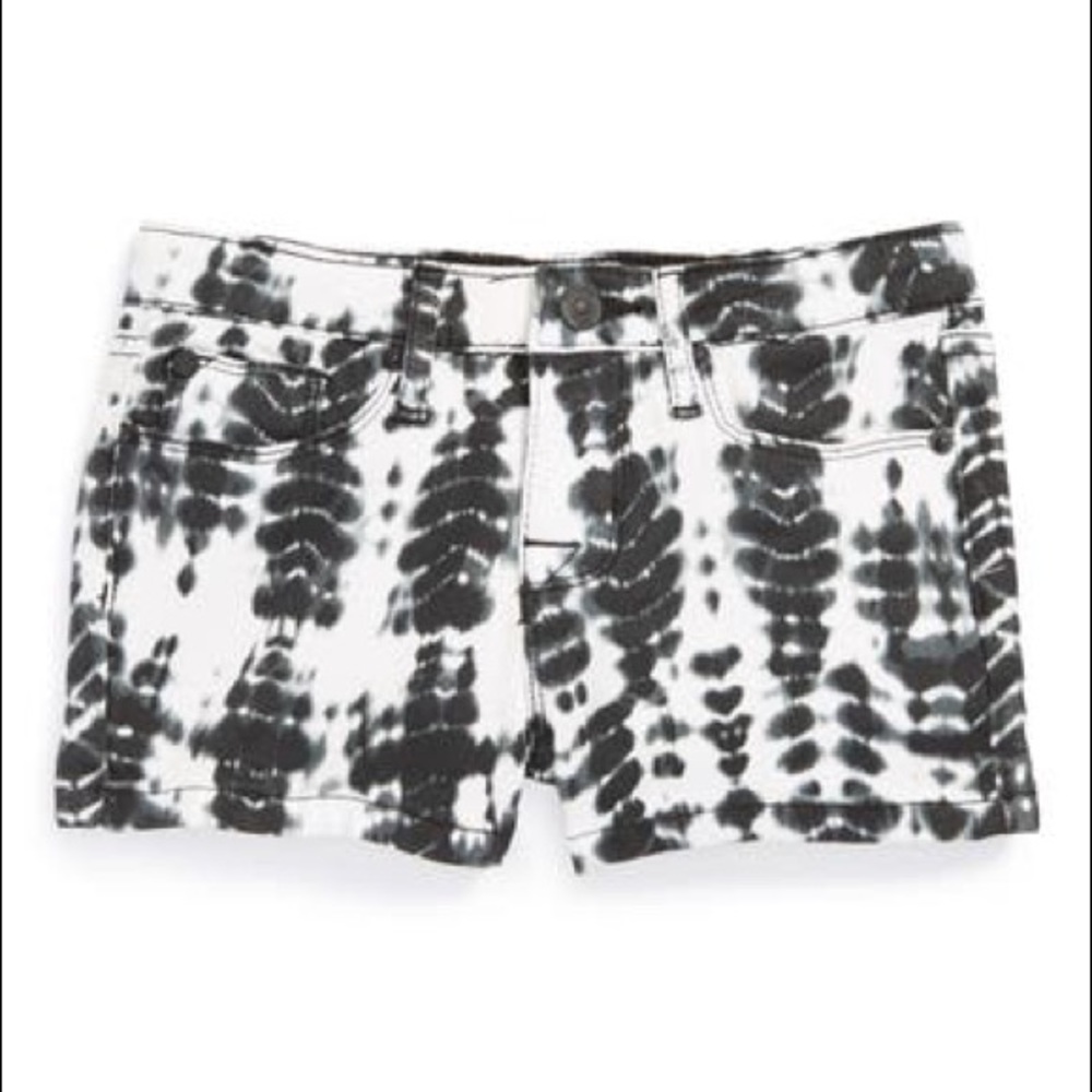 EUC Hudson Jeans White Tie Dye Denim Shorts Girl’s 14